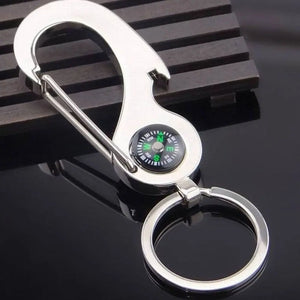 Creative Tool Compass Multi-function Car Keychain Opener Keyfob Key Rings