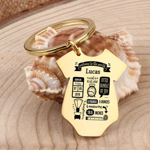 Baby Souvenir Key Chain Siamese Shape First Parents Gift Couple Charm