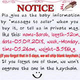 Baby Souvenir Key Chain Siamese Shape First Parents Gift Couple Charm