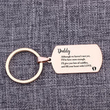 Daddy-to-Be Car Keytags Keychain: I'll Be Here Soon Enough