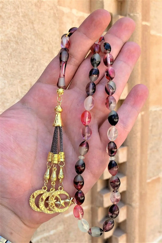 Male Cat's Eye Rosary Gift for Him