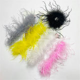 Ostrich Feather Slap Bracelet Cuff Sleeves Hair Accessory