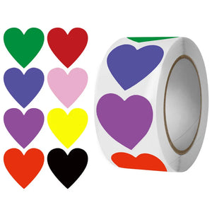 500pcs Thank you Heart Sealing Stickers for Gifts