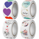 500pcs Thank you Heart Sealing Stickers for Gifts