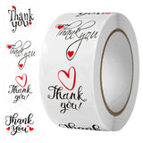 500pcs Thank you Heart Sealing Stickers for Gifts