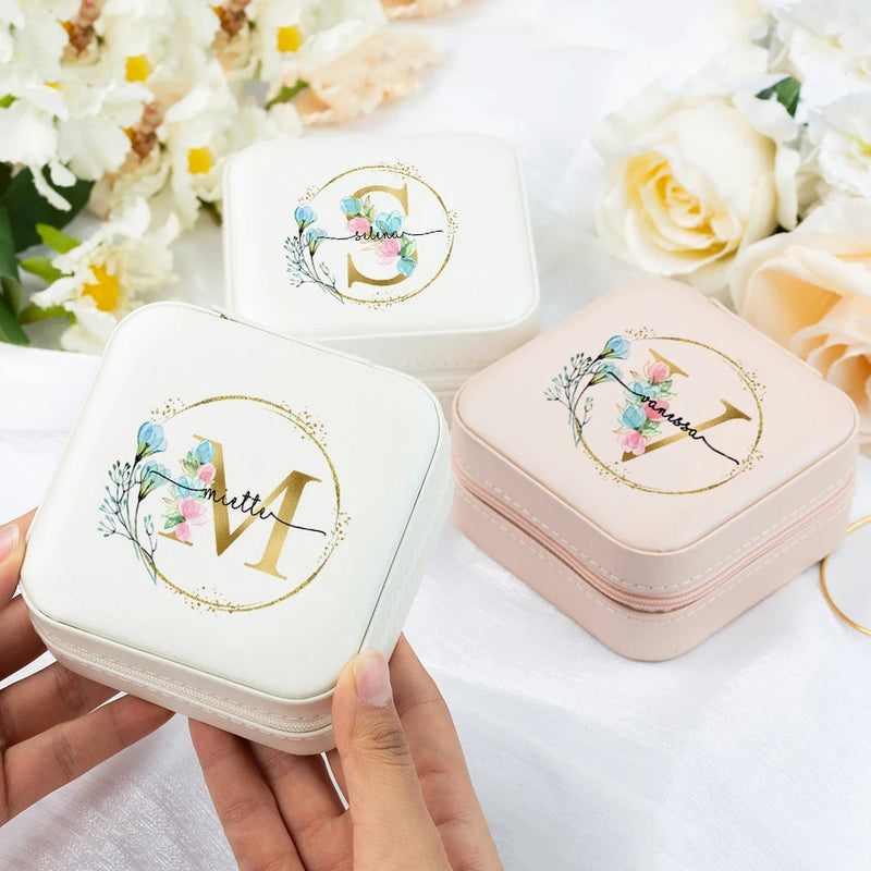 Personalized Jewelry Box for Bride - Wedding Honeymoon Name Organizer