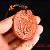 Natural Jadeite Necklace Jade Pig Pendant Charm Jewelry Green Chinese Amulet