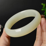 Jade Bangle Natural Jade Bracelet Hand-carved Bangle Charm Jewellery