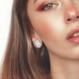 Stainless Steel Double Flared Shell Ear Gauges Pair