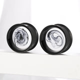 2 PCS Stainless Steel Ear Expander Plugs Piercing Double Flared Tunnel Gauges