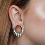 2 PCS Wedding Saddle Ear Gauges Stretcher Stainless Steel Tunnels Plugs