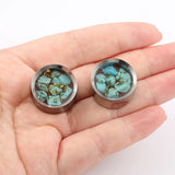 Giga 2 PCS Stainless Steel Ear Tunnel Gauges