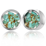 Giga 2 PCS Stainless Steel Ear Tunnel Gauges