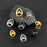 Giga 2 PCS Stainless Steel Double Flared Ear Plugs Stretcher