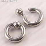 Stainless Steel Piercing Hoop Rings Tragus Ear Tunnels Body Jewelry