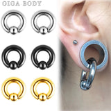 Stainless Steel Piercing Hoop Rings Tragus Ear Tunnels Body Jewelry