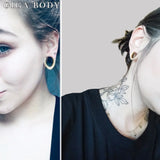 2PCS 316 Stainless Steel Saddle Tunnels Plugs Piercing Stretchers