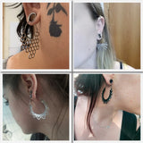 Giga 2PCS Ear Hangers Stainless Steel Body Piercing Jewelry
