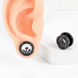 Stainless Steel Ear Plugs Gauges Magic Mushroom Tunnels 6mm-16mm