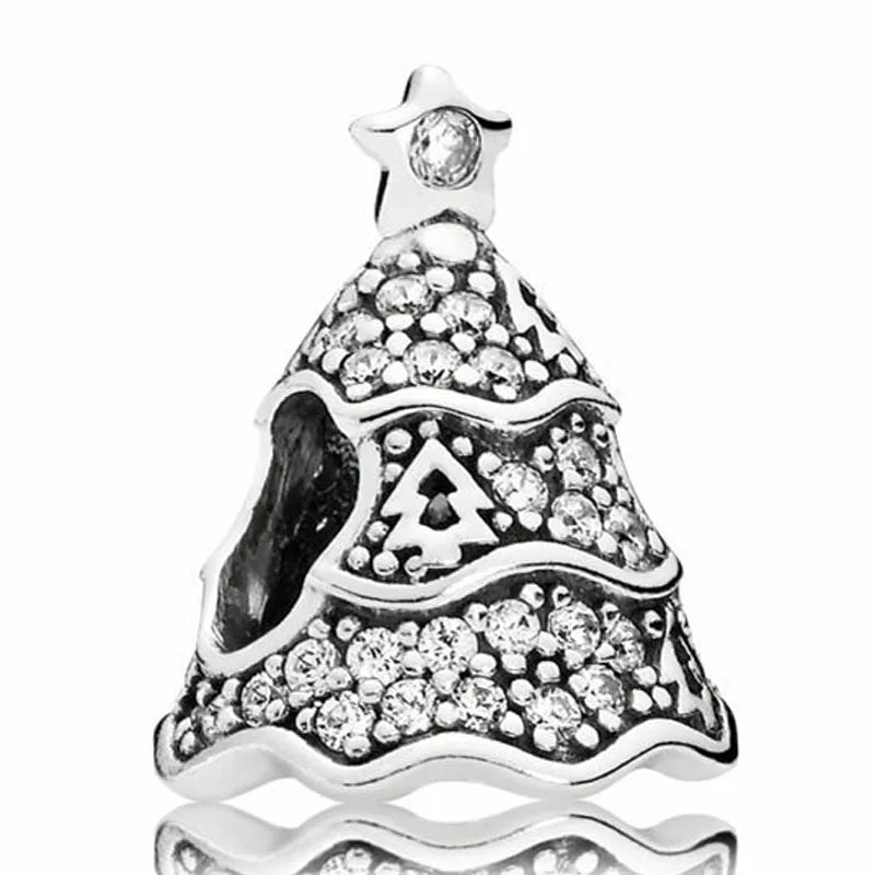 Sterling Silver Santa Gingerbread House Charm