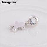 925 Silver Gingerbread Man Dangle Charm for Bracelets DIY Jewelry