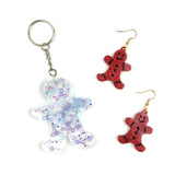 Gingerbread Man Earrings Silicone Mold for DIY Crafts