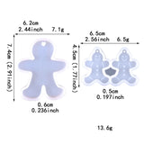 Gingerbread Man Earrings Silicone Mold for DIY Crafts