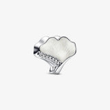 Gingko Leaf Sterling Silver Beads for Bracelet Making