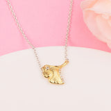 Gingko Leaf Pendant Necklace 925 Sterling Silver for Women