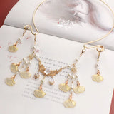 Ginkgo Fu Antique Style Chinese Necklace for Traditional Wedding Dress