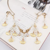 Ginkgo Fu Antique Style Chinese Necklace for Traditional Wedding Dress
