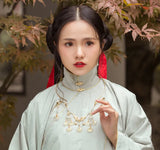 Ginkgo Fu Antique Style Chinese Necklace for Traditional Wedding Dress