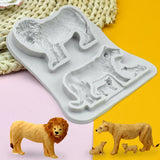 Giraffe Lion Elephant Silicone Cake Decorating Tools Fondant Mold