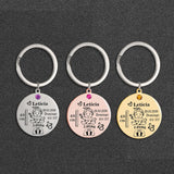 Girl Baby keychain height weight date stainless steel Keyring