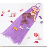 Girl Bow Chuck Headband Tassel Storage Rack for Hair Accessories