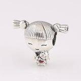 Heart Butterfly Charm Bracelet DIY Jewelry Women Bangles Lady Gift
