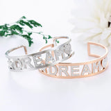 Stainless Steel Big C Shape Open Bracelet for Women