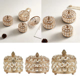 Crystal Earrings Ring Jewelry Box - Multi-function Storage