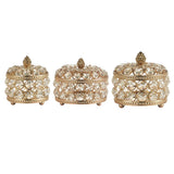 Crystal Earrings Ring Jewelry Box - Multi-function Storage