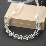 Hand-made Rhinestone Flower Headband for Bridal Wedding Party
