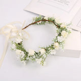 Girl Flower Wreaths Garland Crown Flower Tiara Headwear Wedding Bridal Hairband