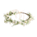 Girl Flower Wreaths Garland Crown Flower Tiara Headwear Wedding Bridal Hairband