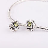 S925 Sterling Dangle Chain Bracelets Silver Pendant Beads