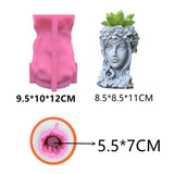 Girl Head Flower Pot Epoxy Mold DIY