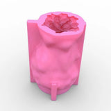 Girl Head Shaped Flower Pot UV Epoxy Mold Candle Holder Resin Silicone Mould DIY