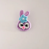 Girl Knitting Rabbit Brooches For Girl Clothes Bag Pendant