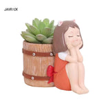 Silicone Mold for Barrel Gypsum Flower Pot Craft