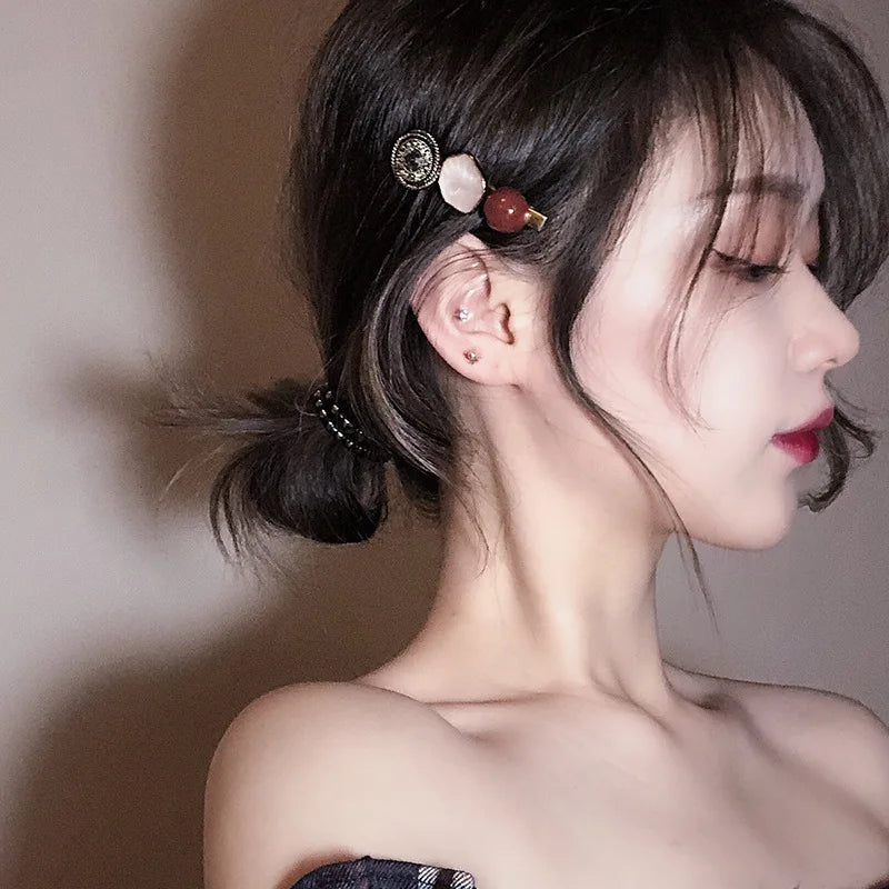 Retro Disc Hair Clip Female Clip Headdress