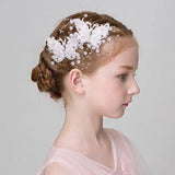 Girl's Tiara Lace Butterfly Hair Pin Flower Child's Hair Pin Trim