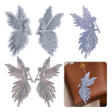 Girl with Flute Angel Mirror Silicone Mold DIY Crystal Epoxy Resin Mould